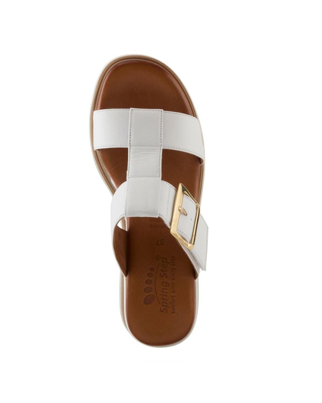 Spring Step Brown Seaport Wedge Sandal