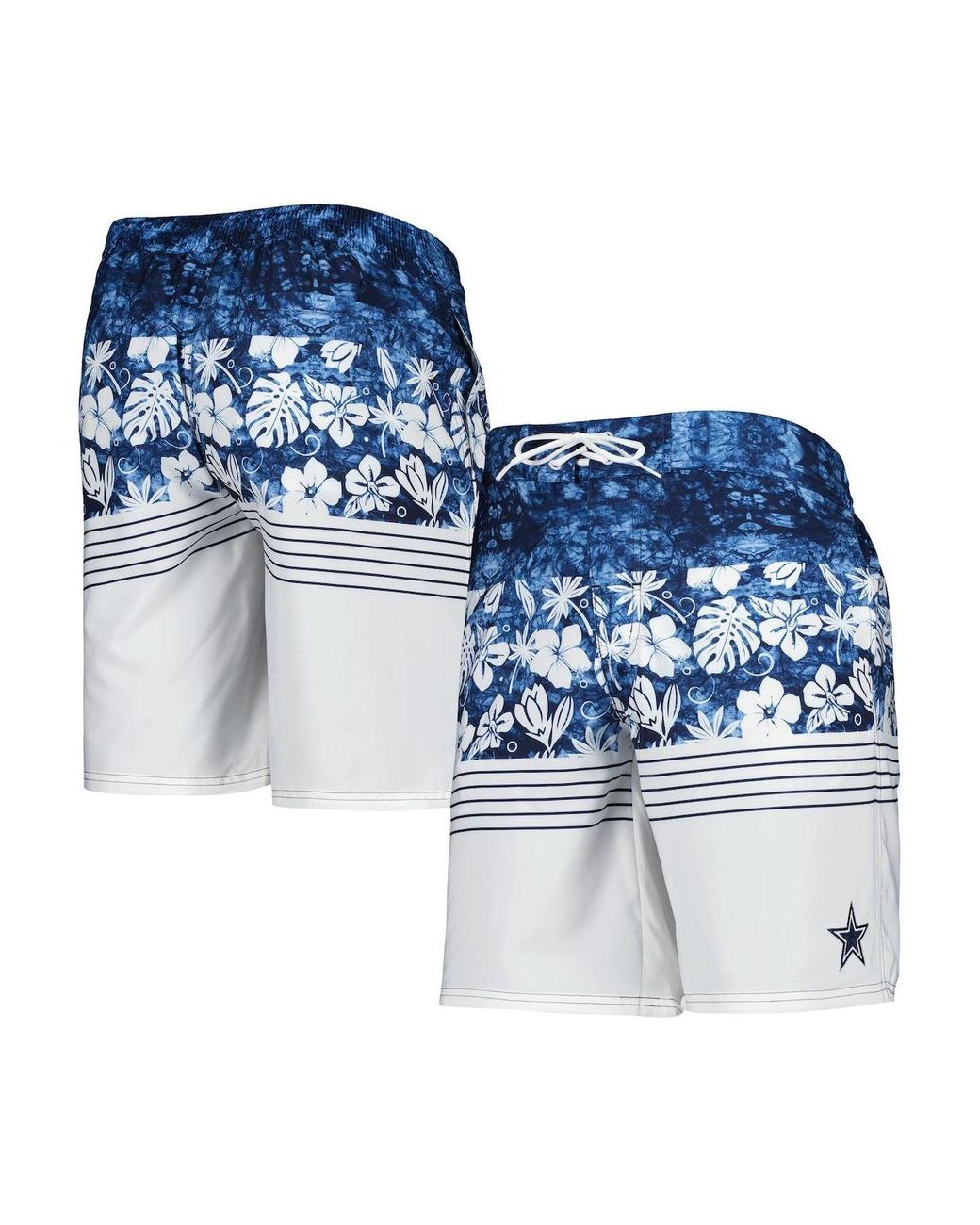 GIII Sports by Carl Banks Navy Dallas Cowboys Ocean Tide Swim Trunks