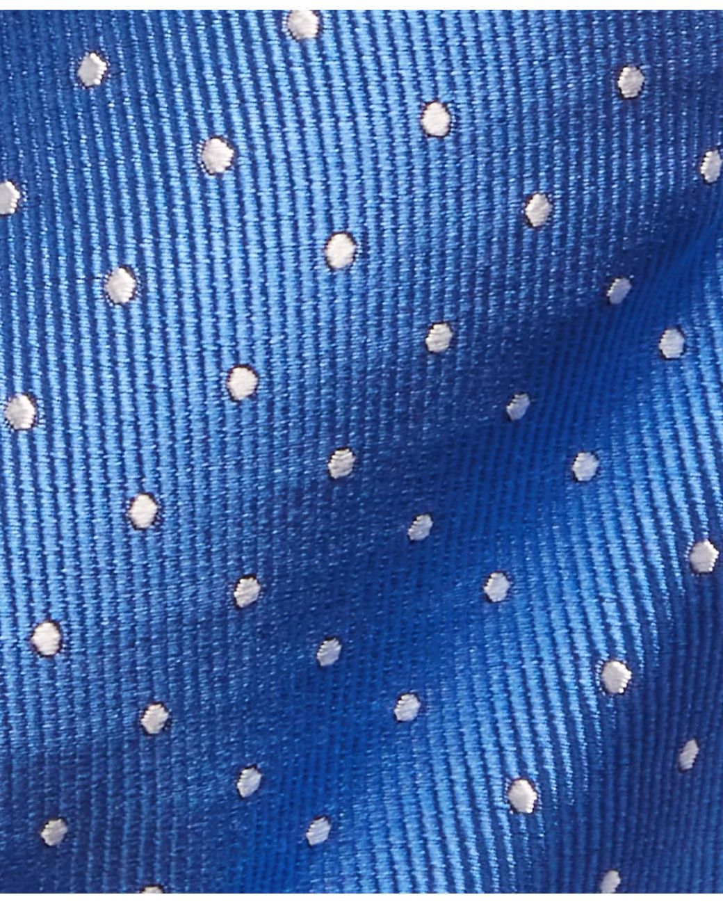 Repp Cloth Polo Ralph Lauren Polka-dot Silk Repp Tie in Blue for Men | Lyst