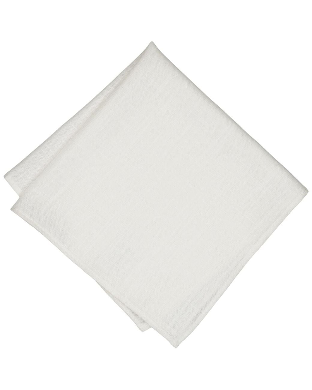 BarIII White Seasonal Solid Pocket Square for men