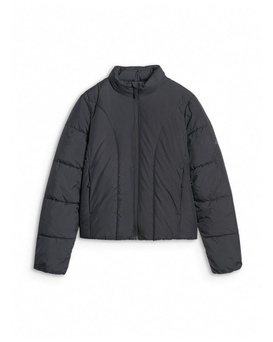 4F Blue Quilted Down Jacket With Synthetic Filling