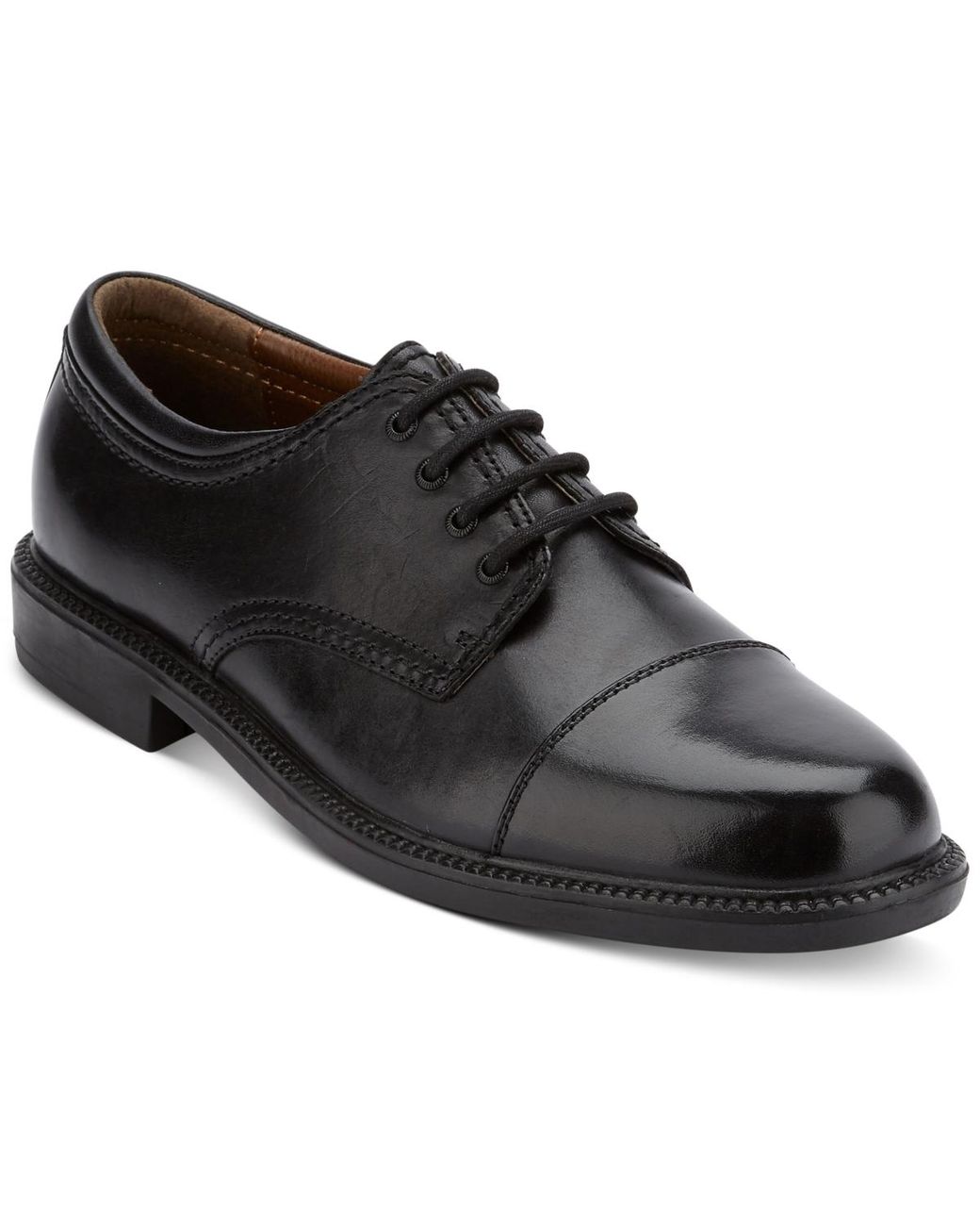 Dockers Black Gordon Cap Toe Oxford ( Polished) Lace Up Cap Toe Shoes for men