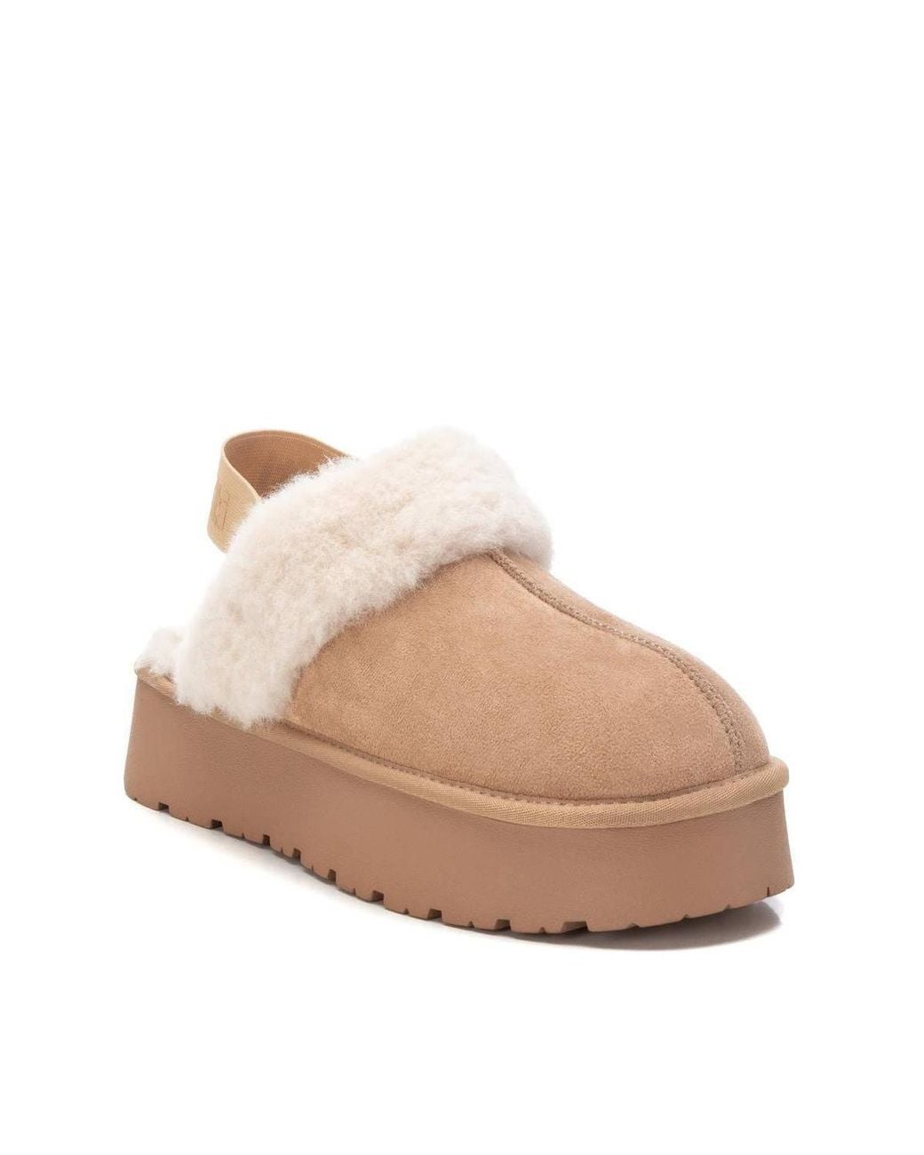 Xti Natural Winter Suede Clogs By
