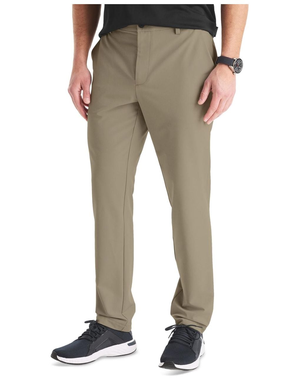 Nautica Natural Signature Slim-fit Flat-front Performance Pants for men