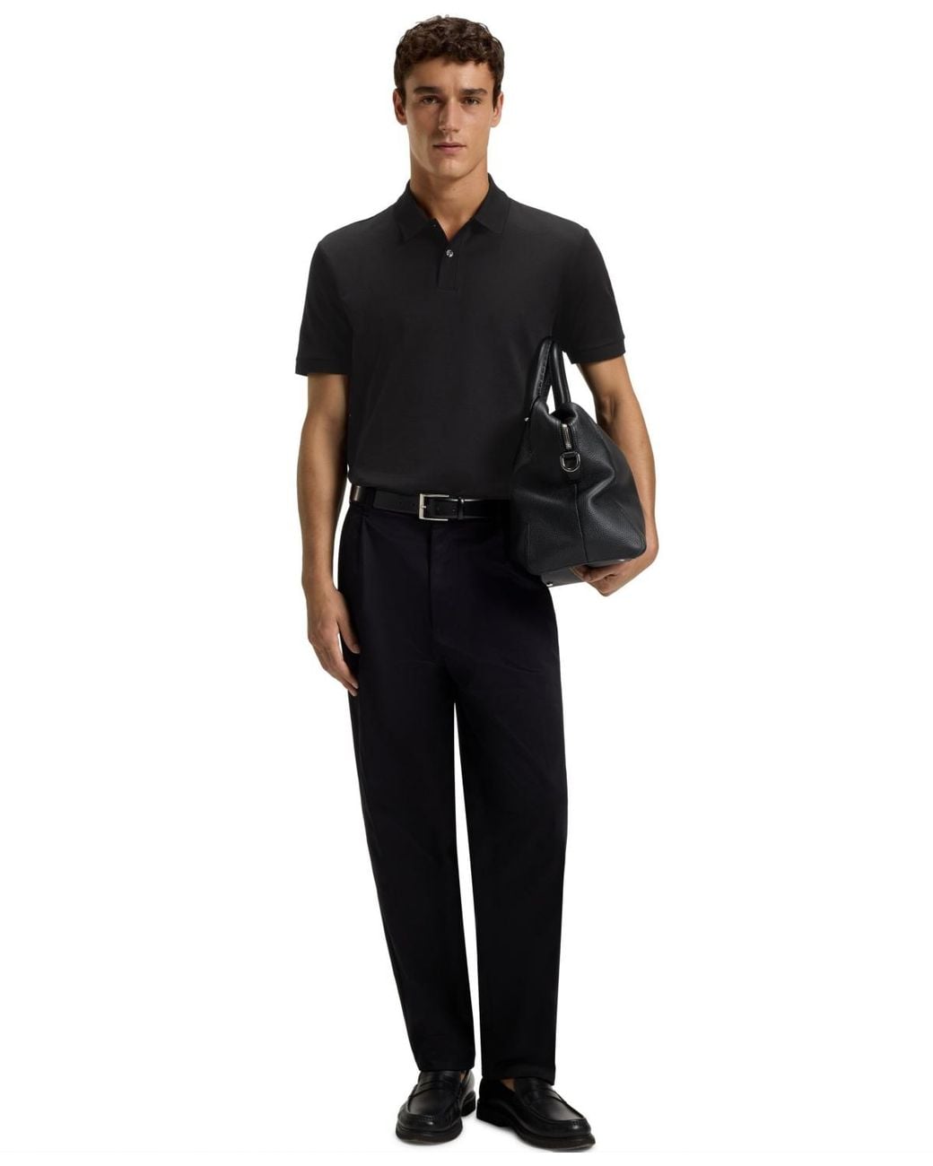 Boss Black Boss By Mercerised-cotton Polo Shirt for men