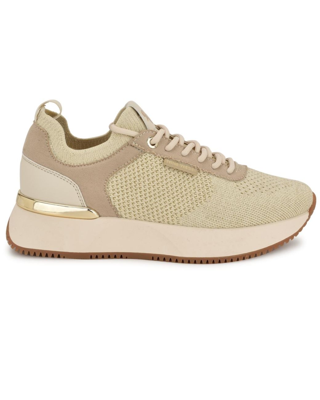 Nine West Natural Freska Casual Round Toe Sneakers