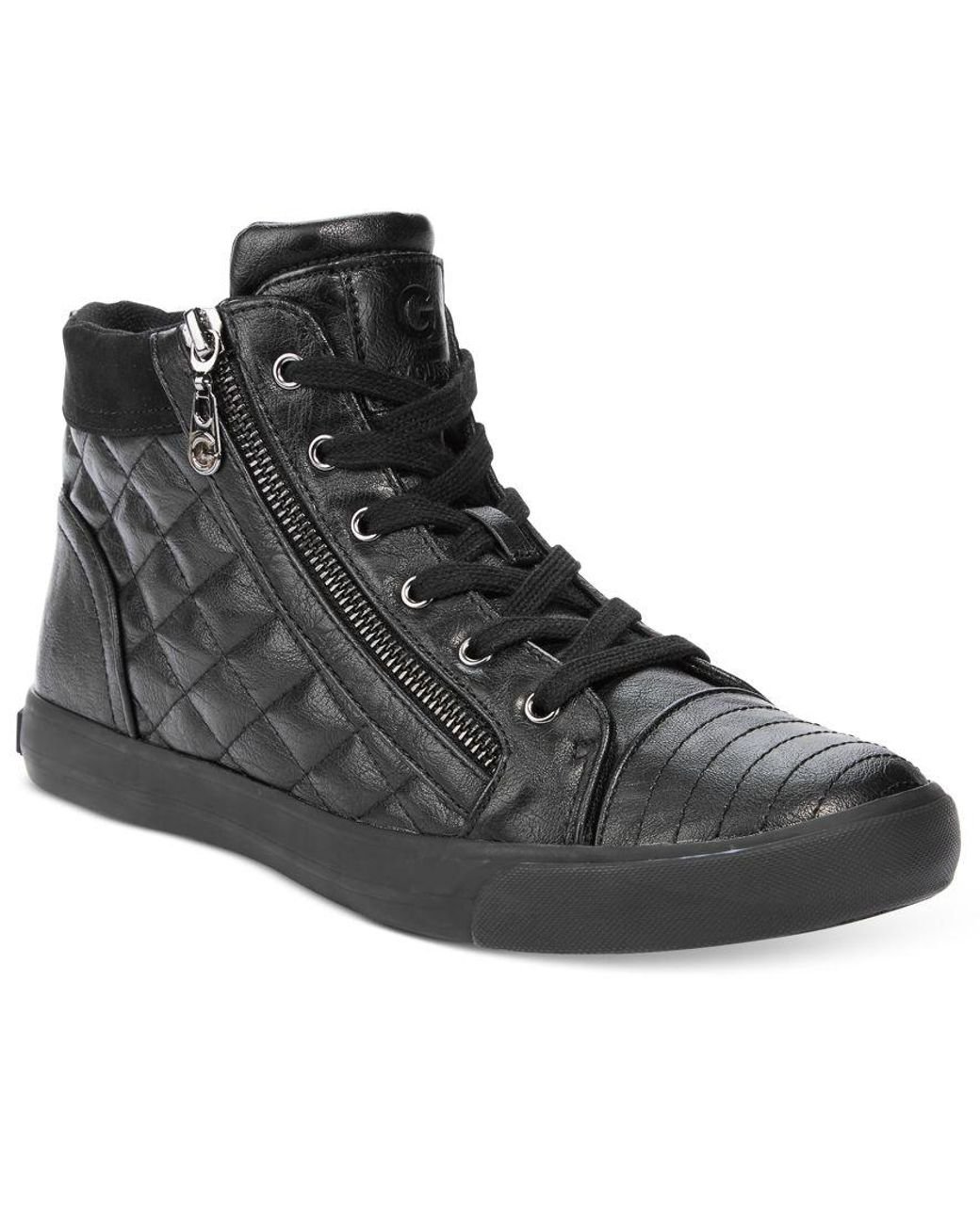 uberørt hale sindsyg G by Guess Orily Quilted High-top Sneakers in Black | Lyst
