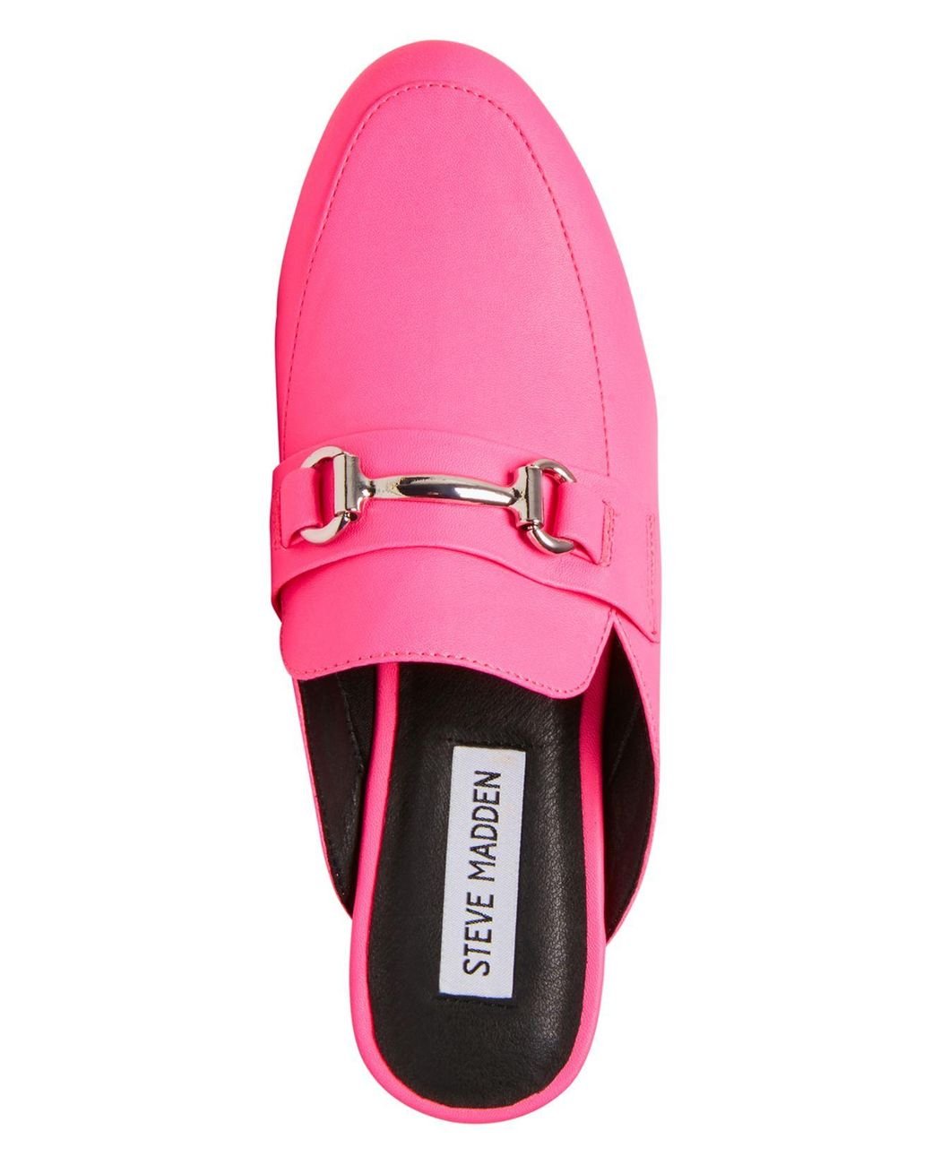 pink steve madden mules