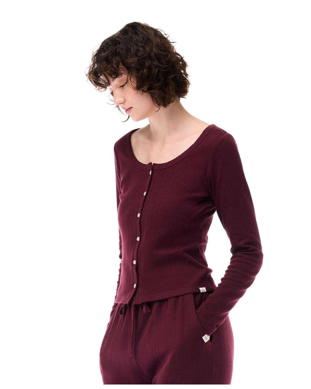 Gap Purple Solid Cardigan