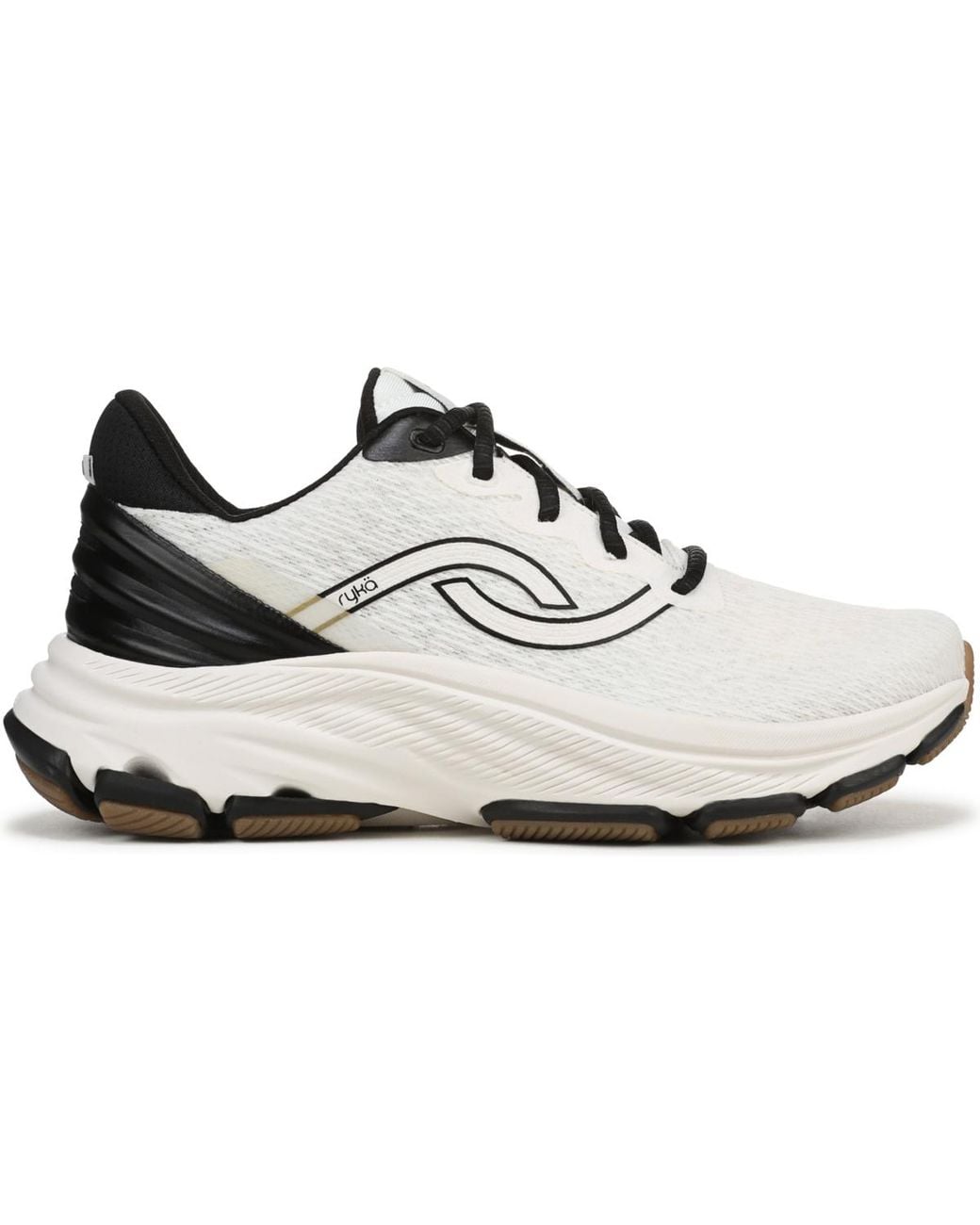 Ryka White Devotion Lace-up Walking Sneakers