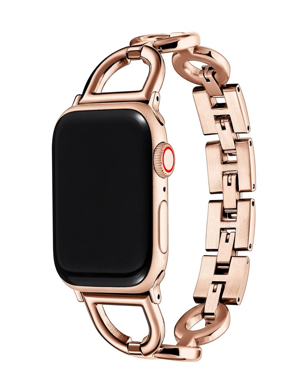 The Posh Tech Collette Stainless Steel Band For Apple Watch 44 in Black ...