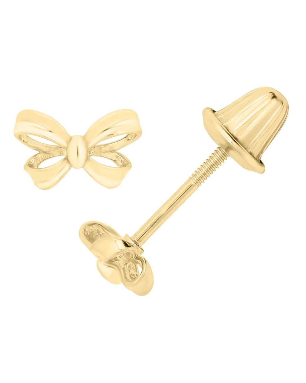 Macy's Metallic Heavy Dimensional Bow Earrings