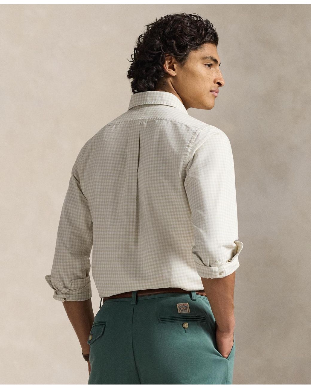 Polo Ralph Lauren Classic Fit Long Sleeve Oxford Shirt in Natural for ...