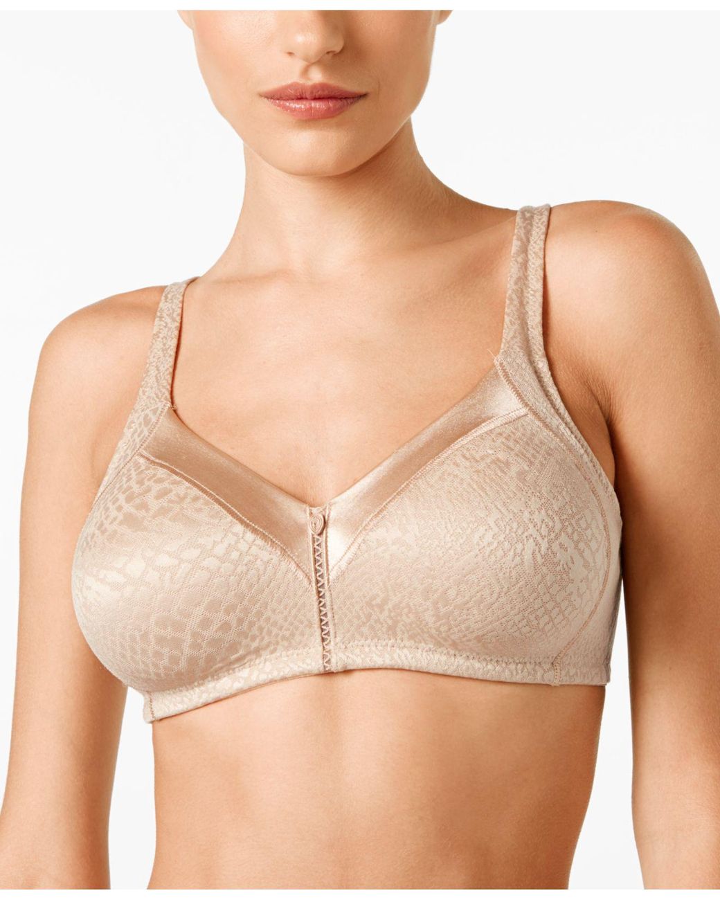 Bali Double Support Wireless Minimizer Bra 3335 in Natural