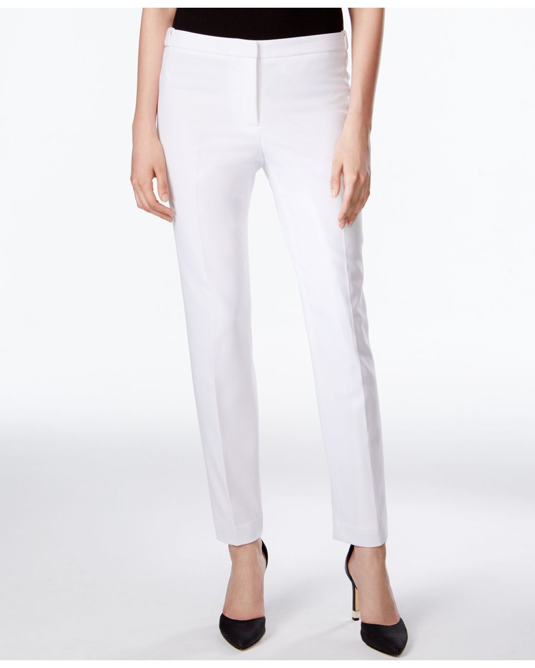 Calvin Klein Highline Straight-leg Pants in White | Lyst