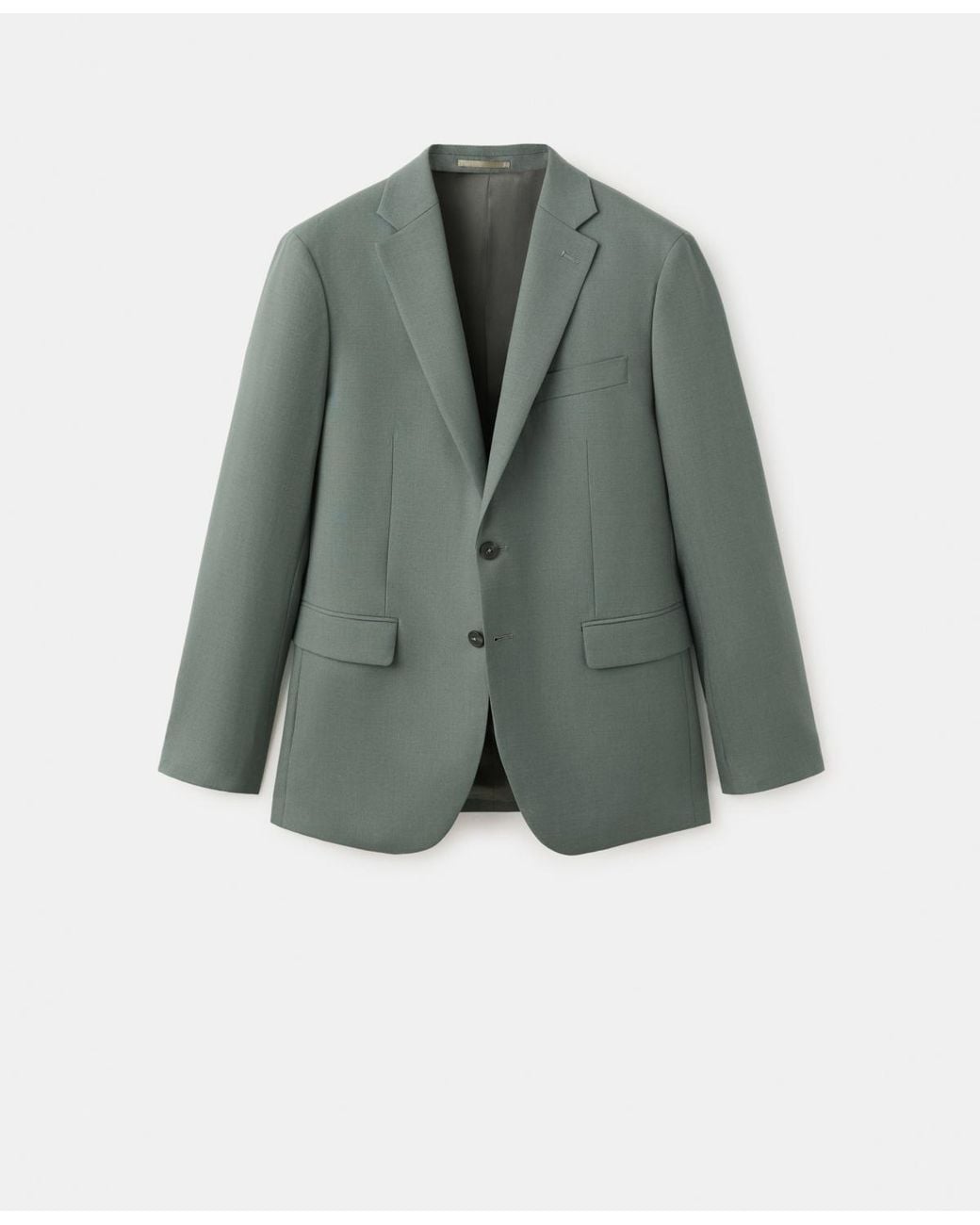 Mango Green Turin Wool Suit Blazer for men