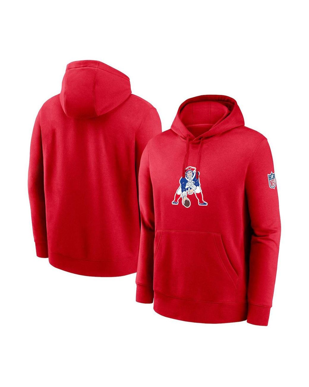 Nike Throwback Stack (NFL New England Patriots) Men's Pullover