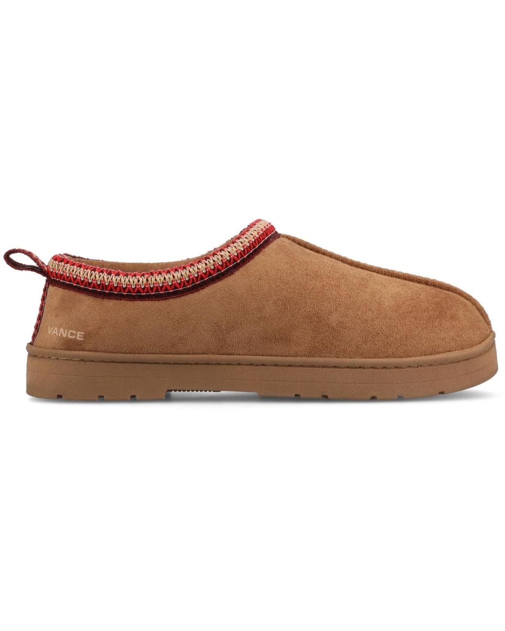 Vance Co. Brown Wheeler Clog Slipper for men