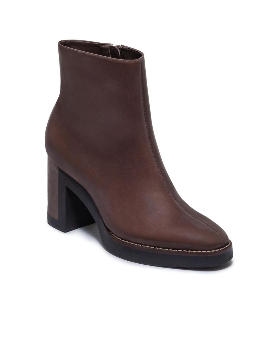 Bernardo Brown Nara Platform Bootie
