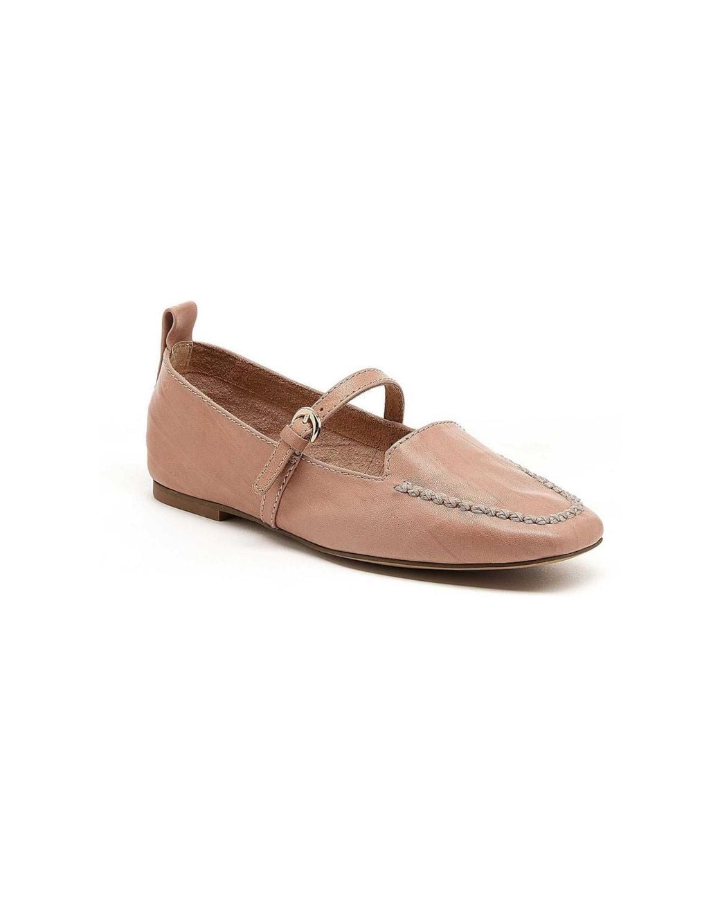 Square Dagger Kelsi Dagger Brooklyn Ferry Square-toe Leather Mary Jane Flats in Pink ...
