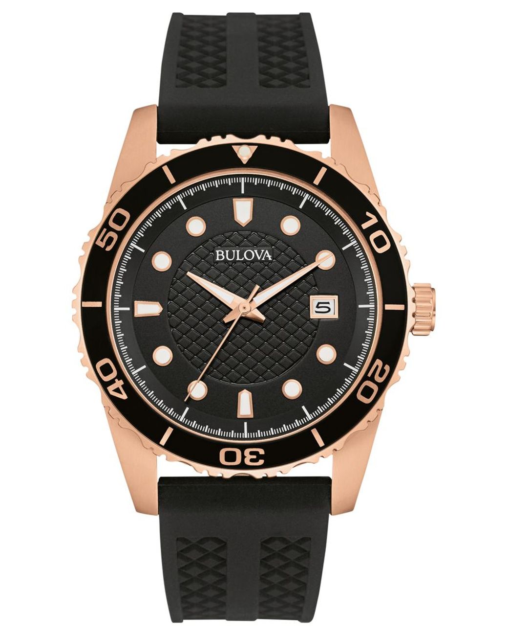 Bulova watch rubber strap hotsell