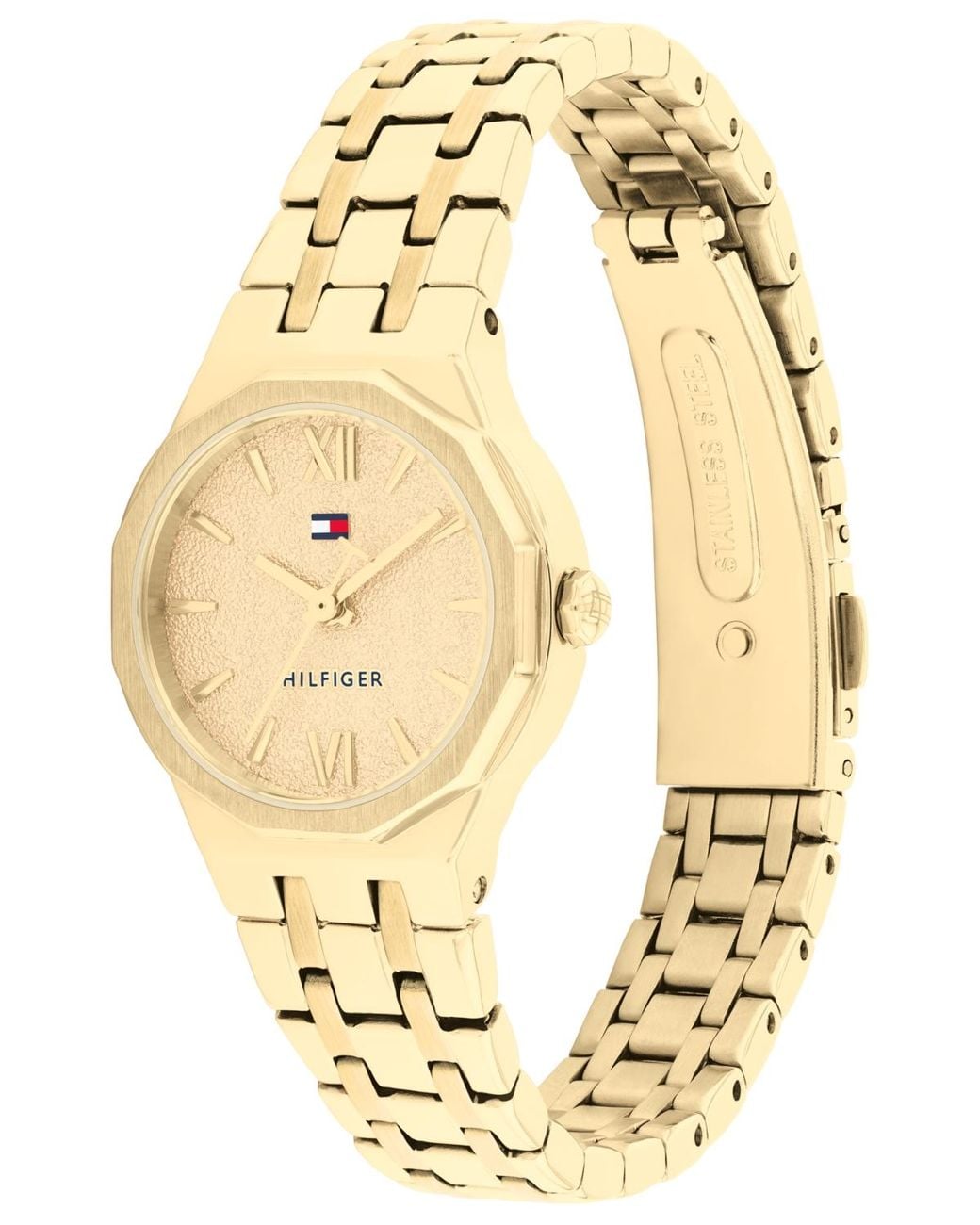 Tommy Hilfiger Metallic Quartz Tone Stainless Steel Bracelet Watch