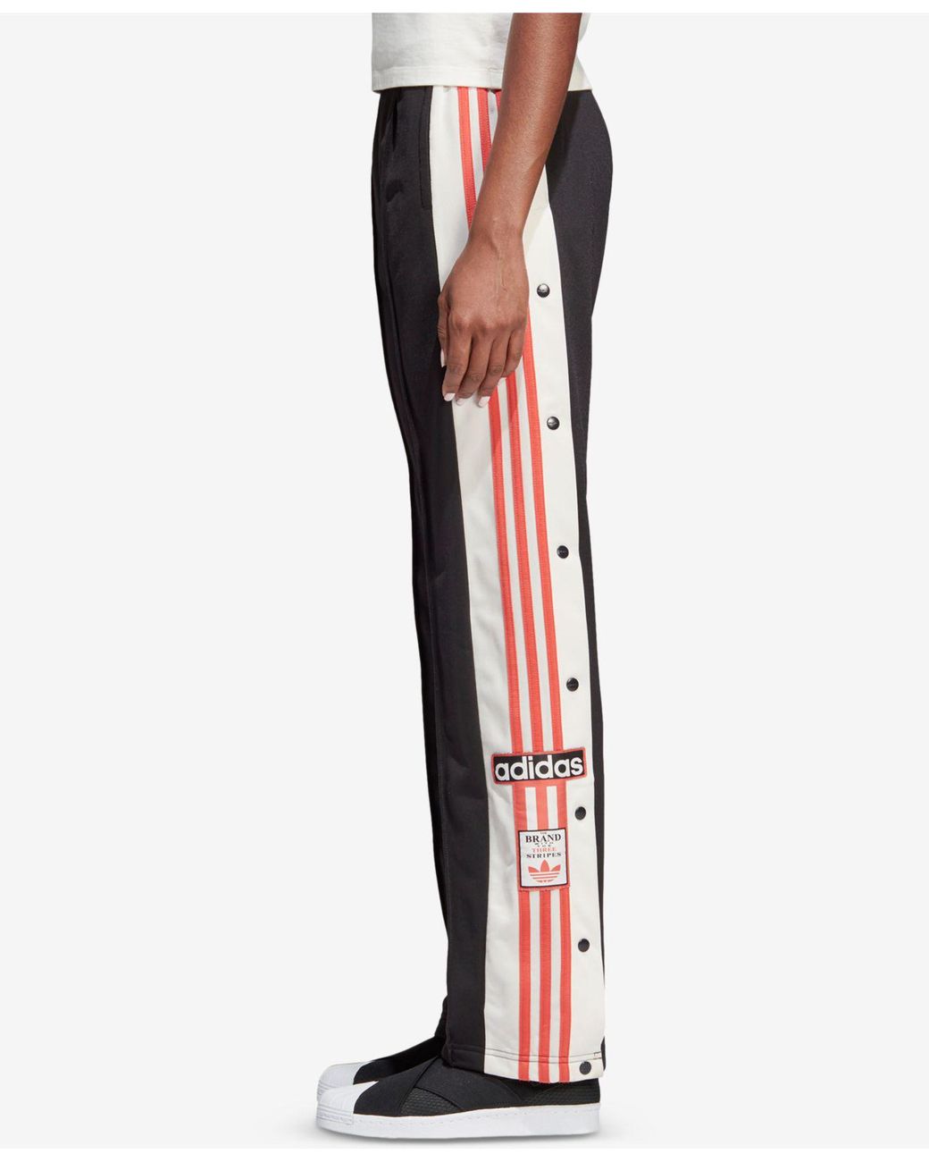 adidas Originals Adibreak 3-stripe Track Pants in Black | Lyst