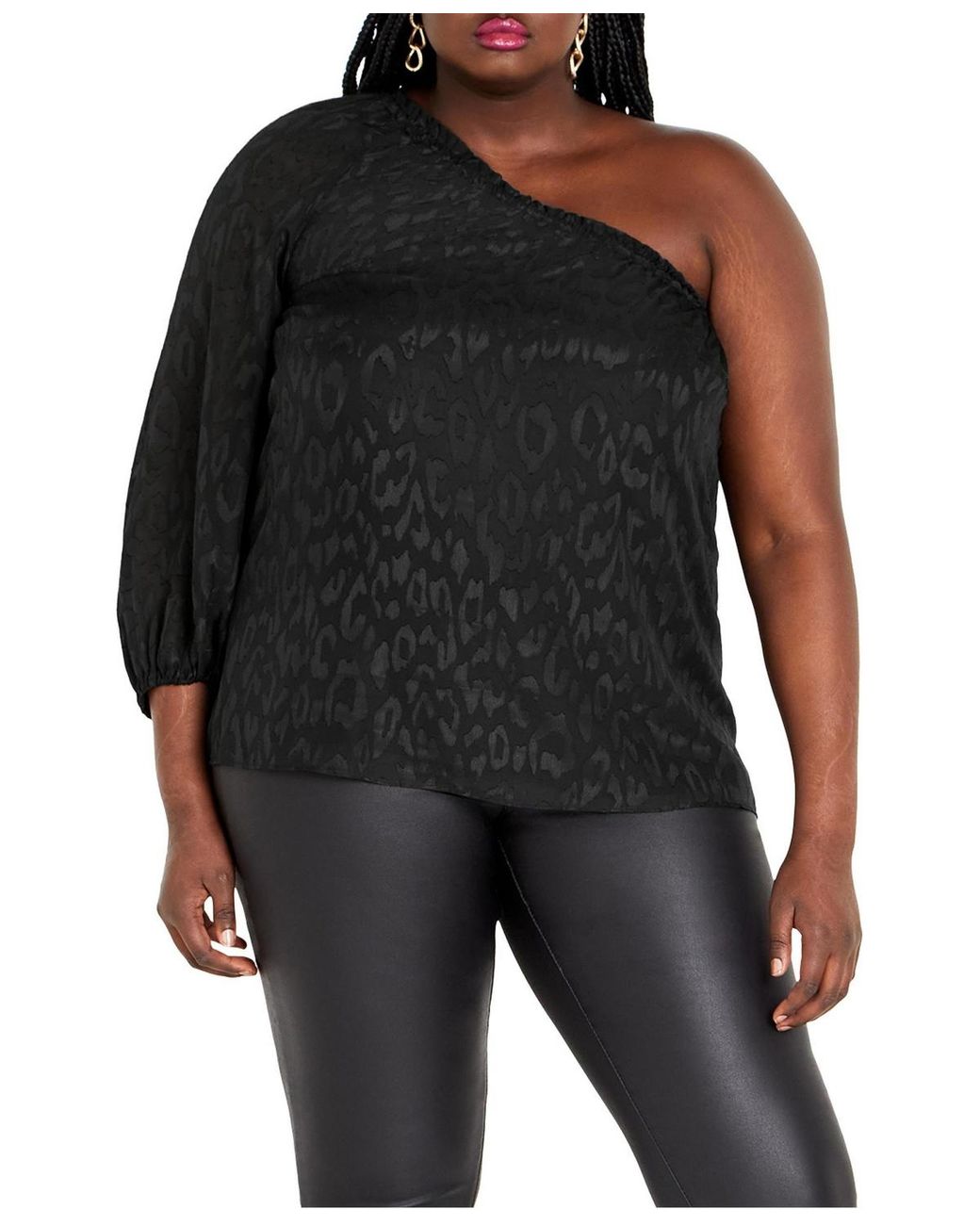 City Chic Black Plus Size Jojo Top