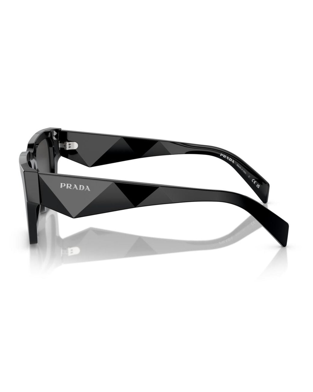 Prada Black Symbole Square Sunglasses for men