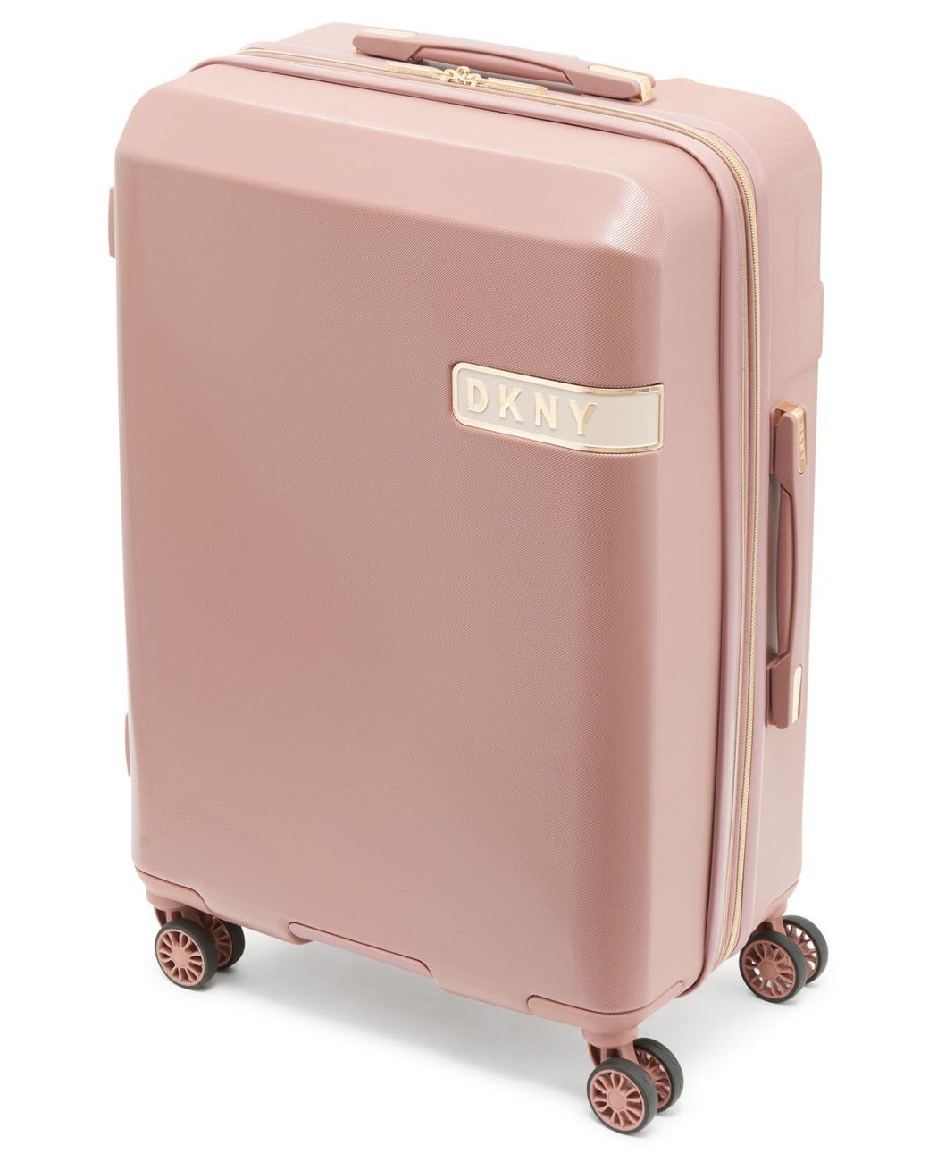 dkny suitcase rose gold