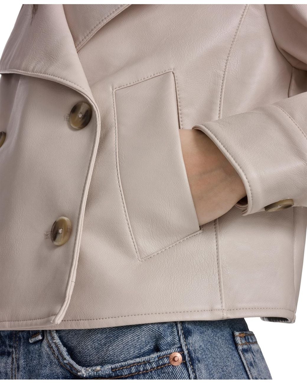 Levi's Gray Spread Collar Button-front Jacket