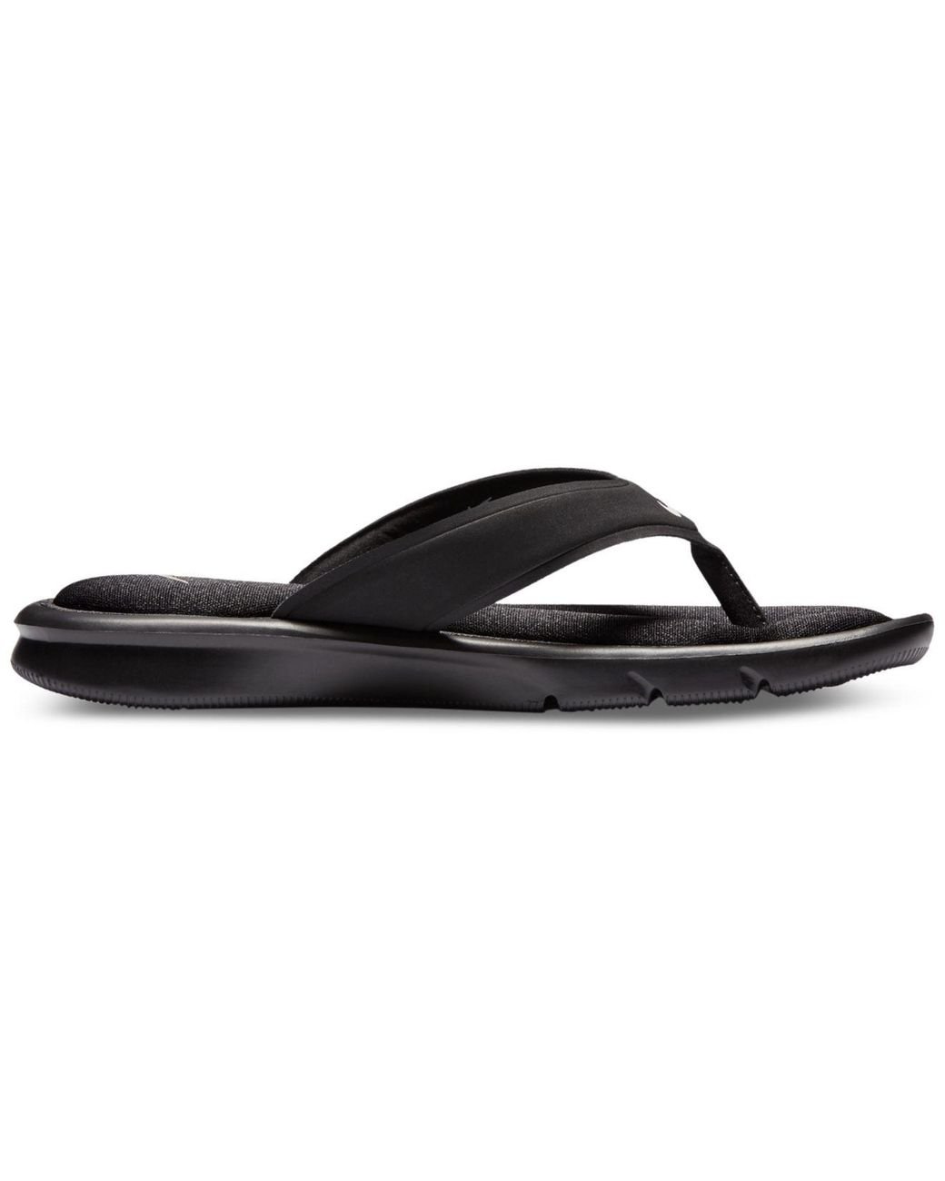 Nike Women's Ultra Comfort Thong Flip Sandals From Line in Black | Lyst