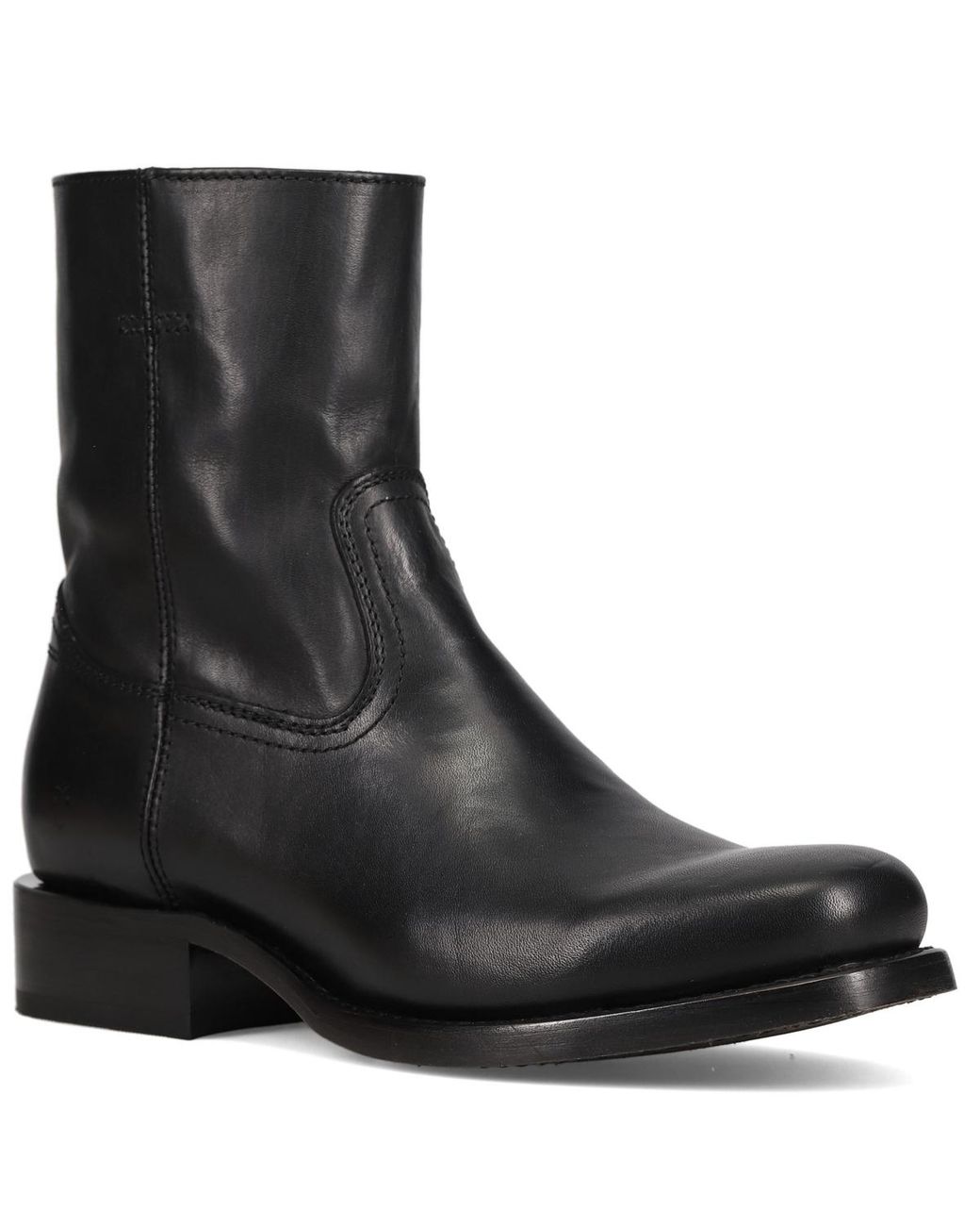 Frye Black Campus Inside Side-zipper Ankle Boots for men