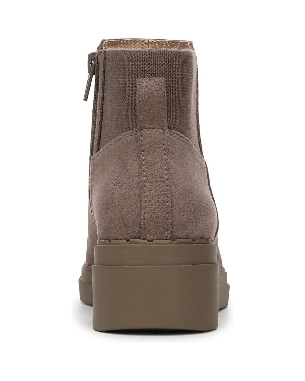 LifeStride Brown Dubliner Wedge Zip Short Boots