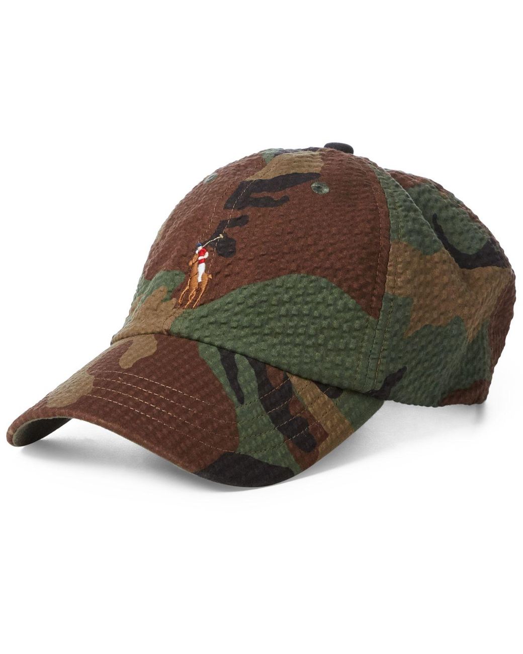 Polo Ralph Lauren Seersucker Camo Cap in Green for Men Lyst