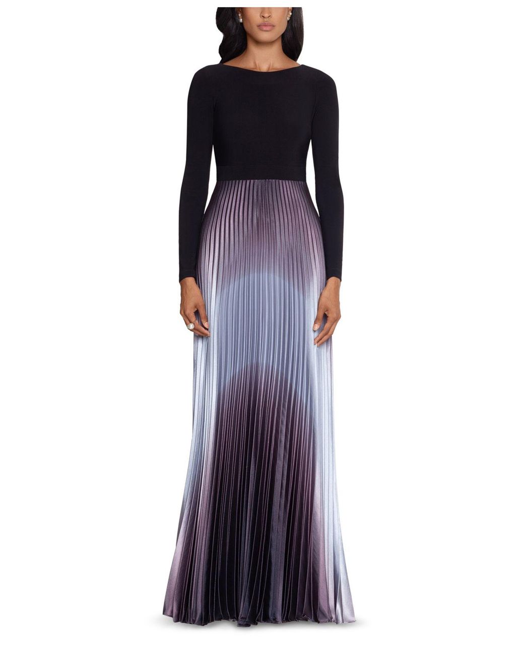 black ombre gown