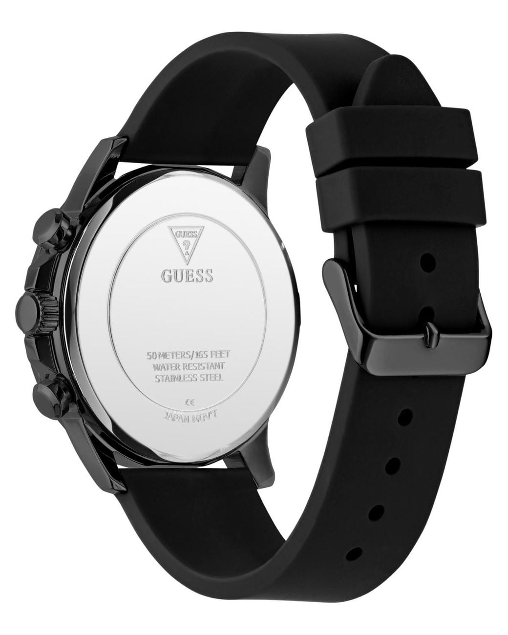 Guess Gray Multi-function Silicone Watch for men