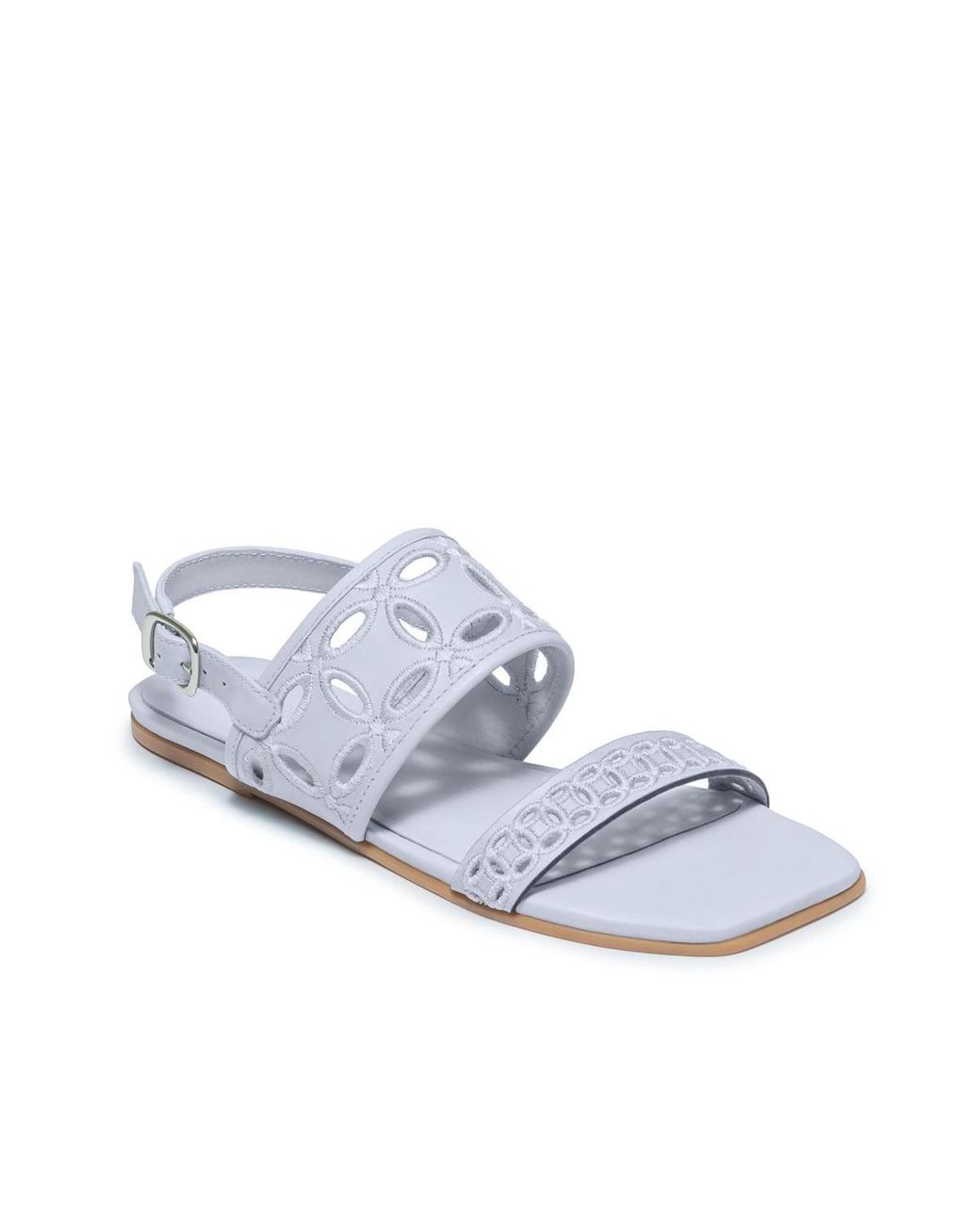 Bernardo White Orla Flat Sandal