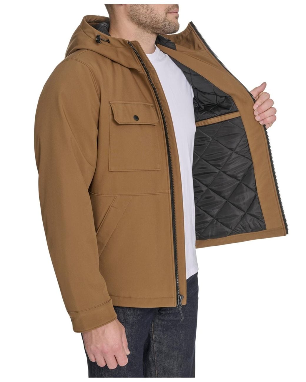 Levi's Brown Rib Stop Softshell for men