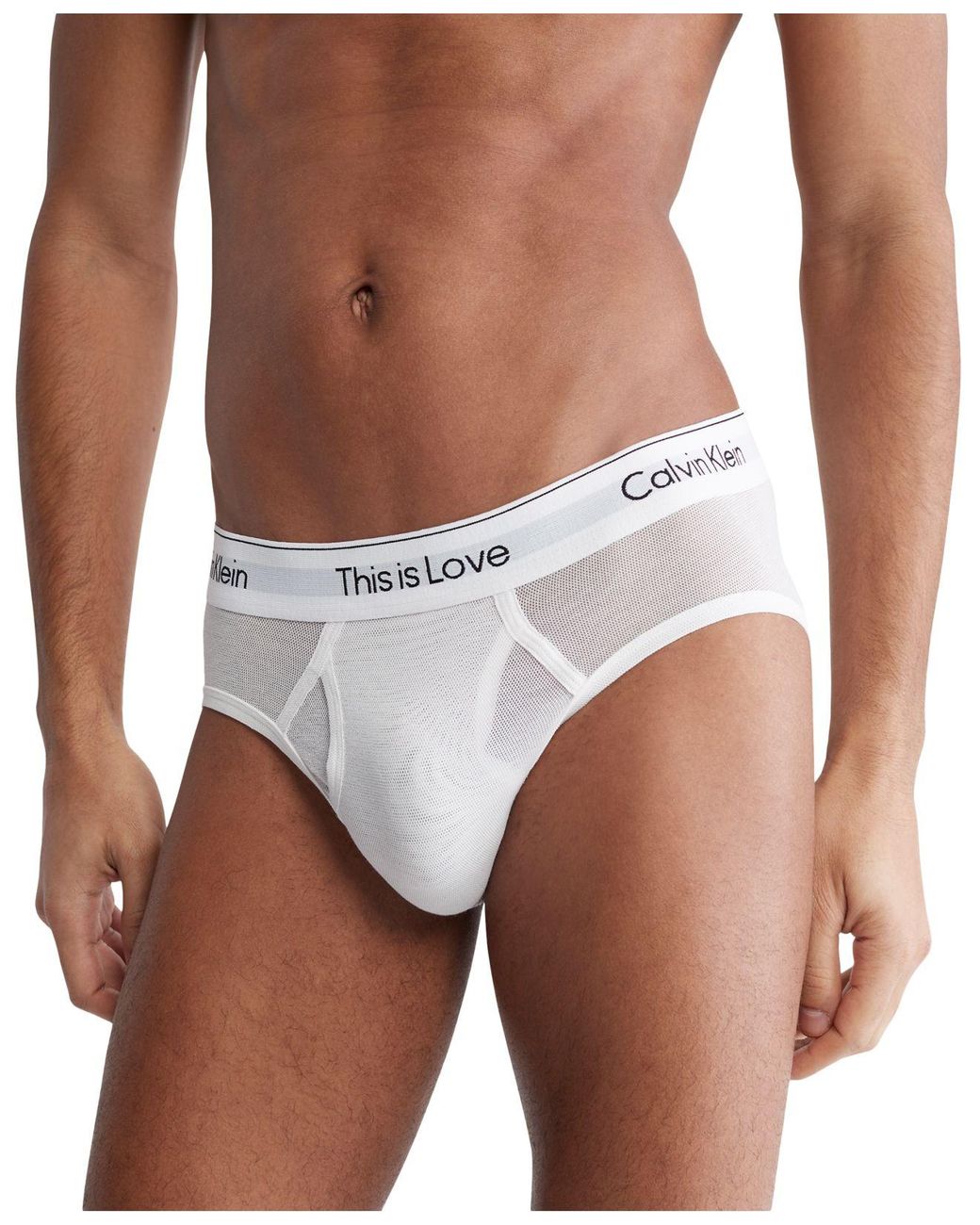 noodsituatie kiezen Rijk Calvin Klein Pride This Is Love Mesh Hip Brief in White for Men | Lyst