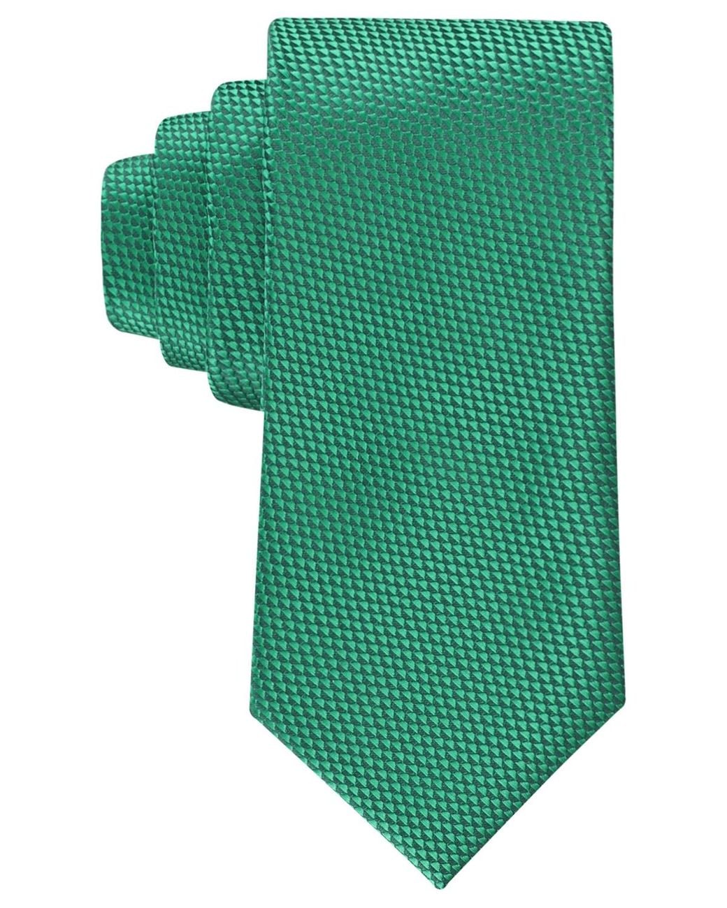 Tommy Hilfiger Green Rian Classic Unsolid Solid Tie for men