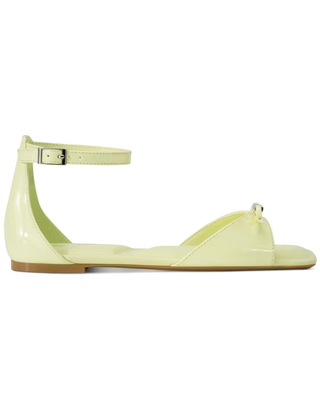 DKNY Metallic Dazey Ankle Strap Flat Sandals