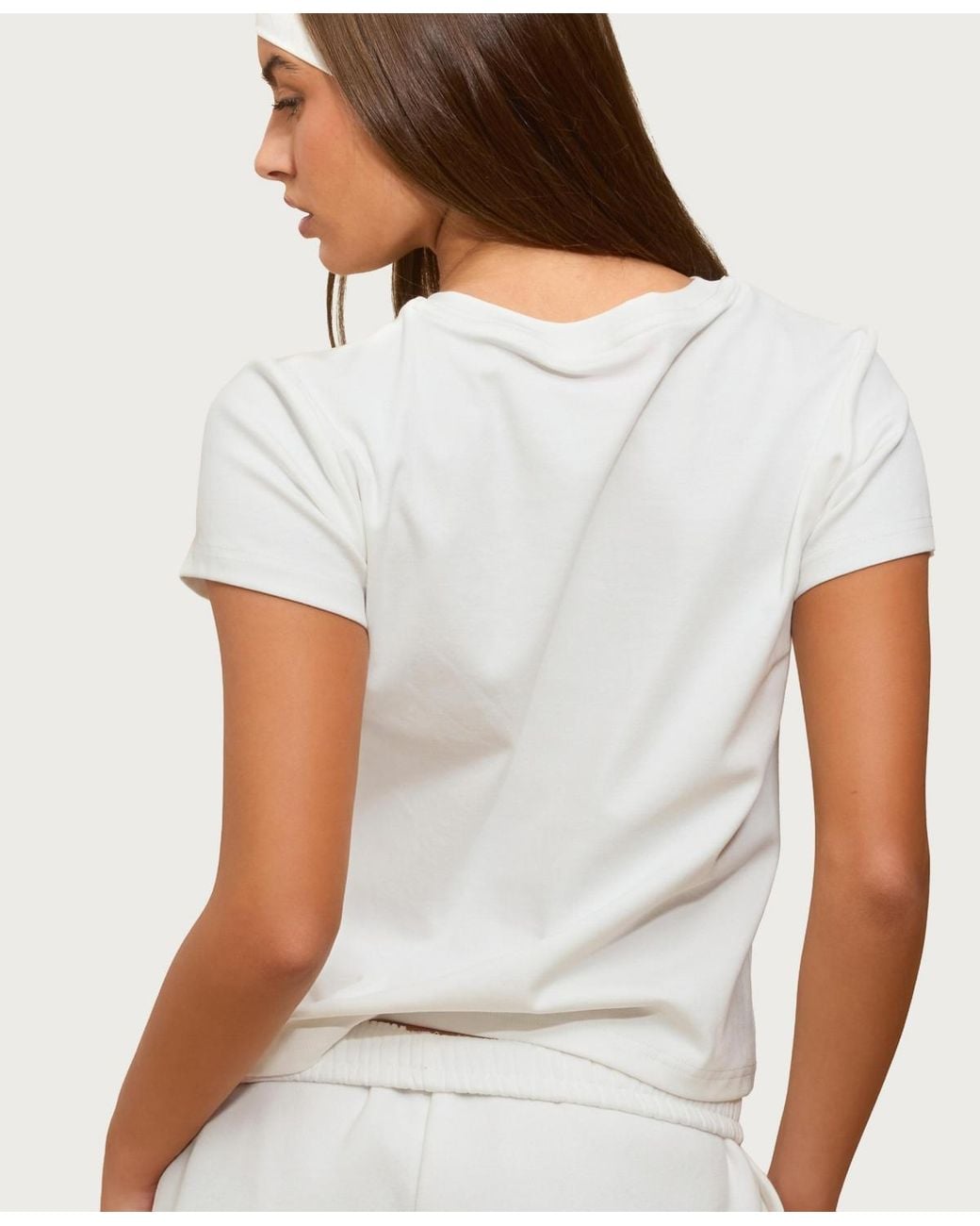 Edikted White Perfect Basic T Shirt