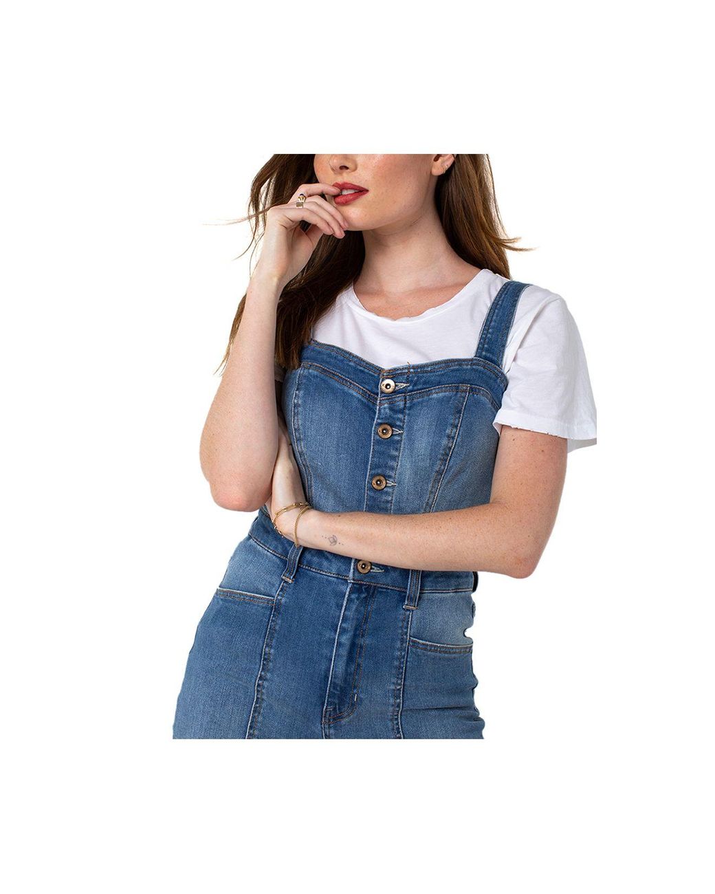 macy's jean jumpsuit