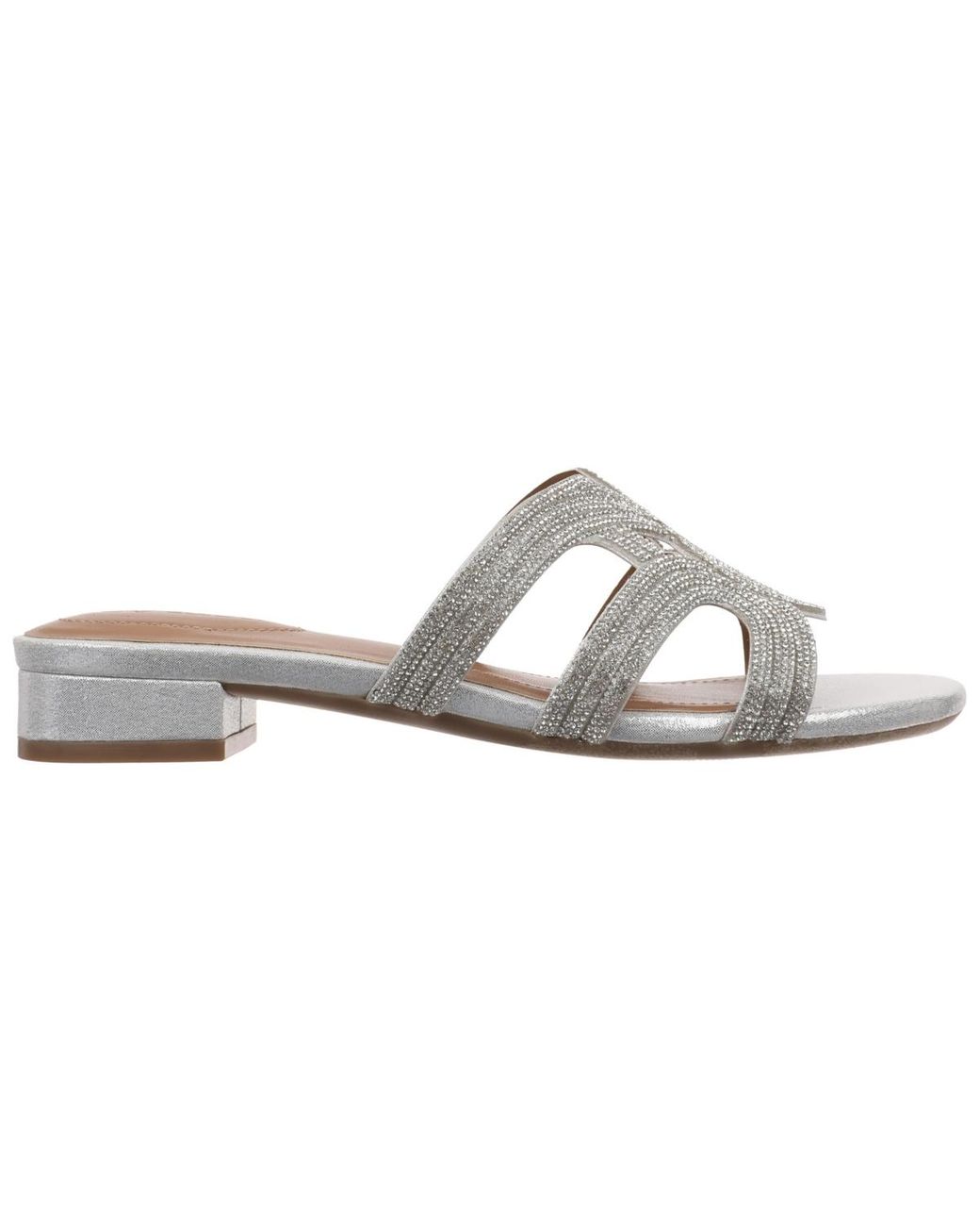 Style & Co. White Sparkky Round Toe Sandals