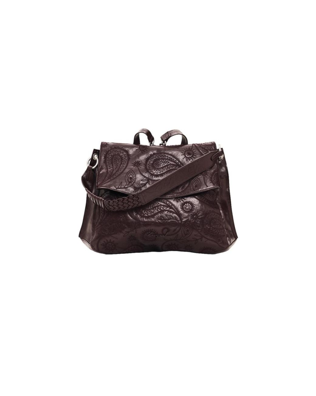Desigual Brown Medium Paisley Backpack