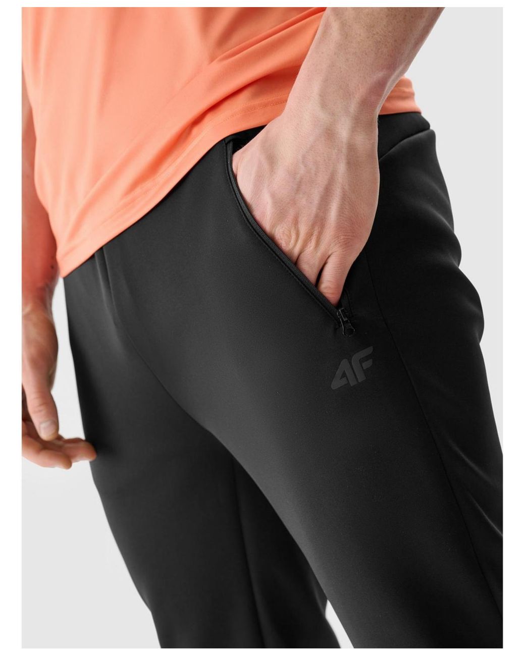4F Black Quick Dry Training Pants for men