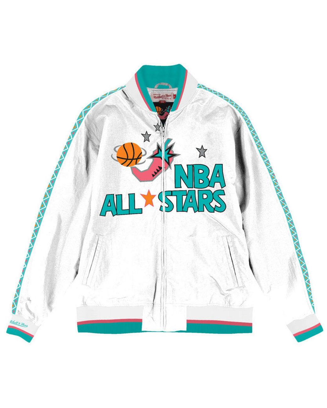 Mitchell & Ness Nba All Star 1996 Warm Up Jacket in White for Men | Lyst