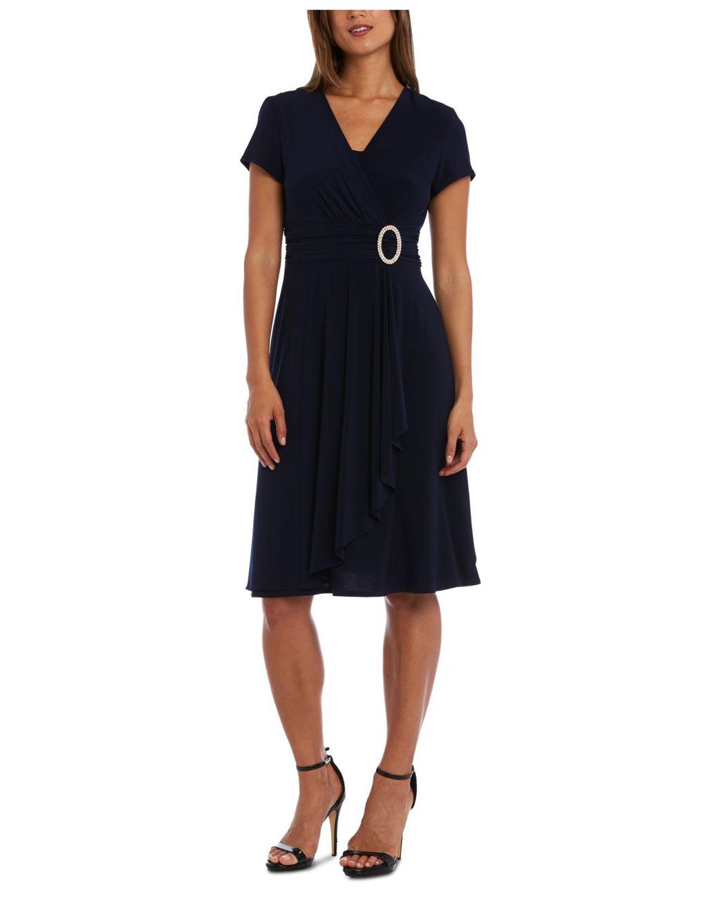 r and m richards navy dress