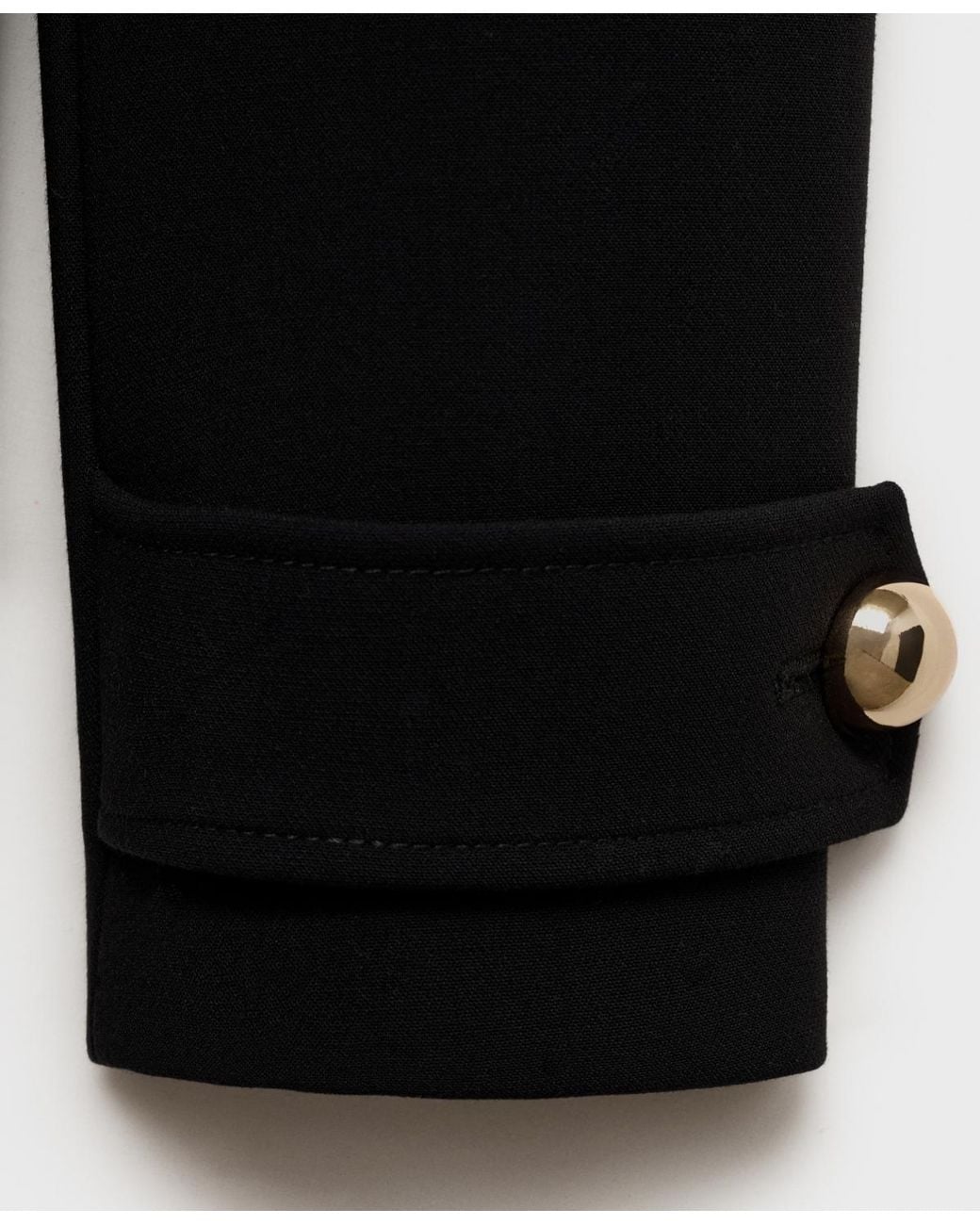 Mango Black Lapels Double-breasted Jacket
